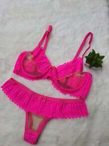 Women Sexy Lingerie - Pink - View 3