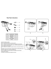 Parrilla Bicicleta Portaequipaje Soporte Trasera Carga Porta Bulto 50 Kg Portabicicletas Bike Cargo Rack Vmingo Mexico - Negro - Ver 6