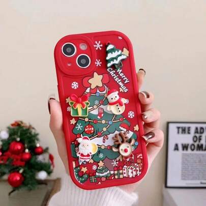 Creative Christmas Tree Phone Case Compatible With IPhone 15 Pro Max/14 Pro Max/13 Pro Max/12 Pro Max
