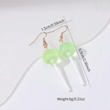 1pair Of Cute And Unique Earrings - Red - View 12