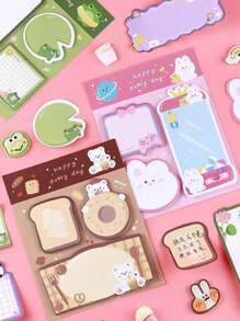 Cartoon Patterned Cute Sticky Notes Back To School