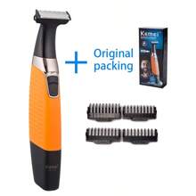 KEMEI trái cam Màu sắc Điện lực Máy cạo râu Nam Máy cạo râu Có thể sạc lại Máy cạo râu Nổi Tông đơ cắt tóc Chăm sóc mặt - trái cam - Xem 4
