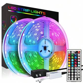 全球50英尺/15米-100英尺/30米24VRGBLED燈帶,DIY模式,假日派對氛圍燈,家庭裝飾氛圍燈,樂趣燈