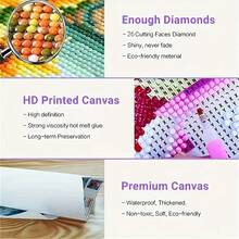 Diamond Painting Set - Round Diamond - Full Drill - Frameless - Multicolor - View 4