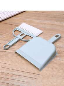 1 Set Including Mini Broom, Dustpan And Brush For Small Pets - Blue - View 2