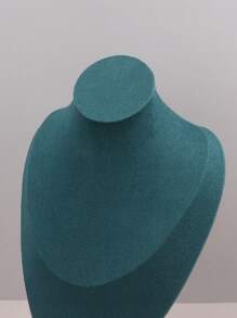 1入組絲絨肖像項鍊展示架,用於珠寶展示 - 綠色 - 查看 10