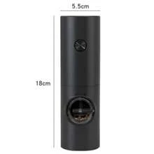 Stainless Steel Wireless Electric Grinder, Gravity Sensor Pepper Mill, Kitchen Sea Salt Spice Grinding Machine - Black - View 9