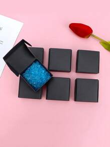 黑色禮品盒,20入組小型企業禮品盒牛皮紙禮盒2.16x2.16x0.98英寸,帶蓋小方禮品包裝禮盒,適合禮物、婚禮、派對、珠寶盒等 - 黑色20PCS - 查看 4