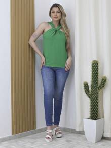 Women T-Shirts - Màu xanh Ô liu - Xem 2