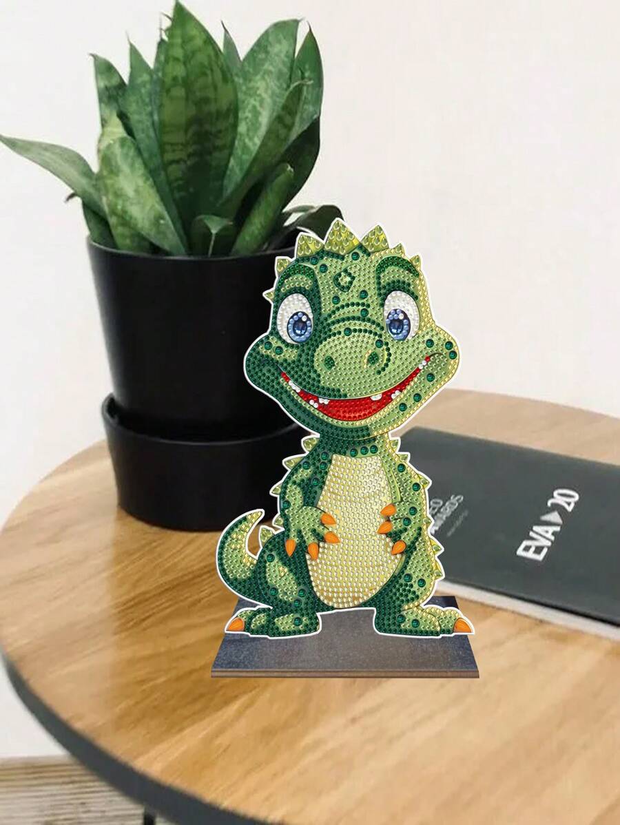 Diy 鑽石畫木製工藝品龍飾品 - 彩色 - 查看 1