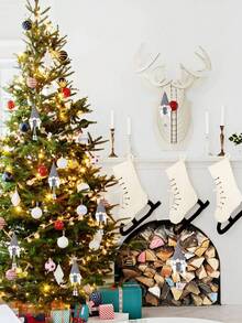 1入-創意娃娃聖誕裝飾掛件,創意禮物聖誕樹掛件