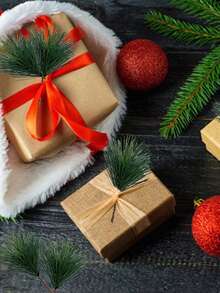 20PCS/30PCS 10CM/3.9 inch Mini DIY Artificial Pine Needle - Green - View 8