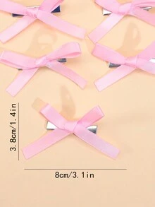 10pcs/set Pink Butterfly Shape Hair Clips For Kids - Pink - View 4