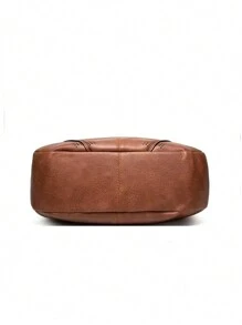 2 件復古 Pu 皮革 Hobo 包 - 大容量女士休閒手提包和錢包