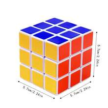 1pc Teens' Educational Brain Teaser Game, Waterproof 3x3x3 Speed Cube - Multicolor - View 3