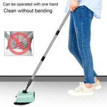 Hand-pushed Sweeper, Home Use 3 In 1 Sweep, Suction, And Drag Cleaning Machine For Floor Cleaning - Blue - View 6