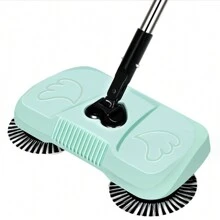 Hand-pushed Sweeper, Home Use 3 In 1 Sweep, Suction, And Drag Cleaning Machine For Floor Cleaning - Blue - View 5