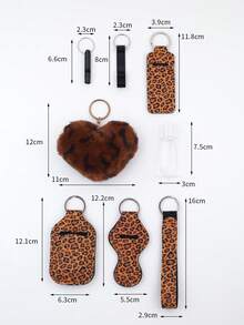 1set Leopard Print Self Defense Keychain For Women - Multicolor - View 3