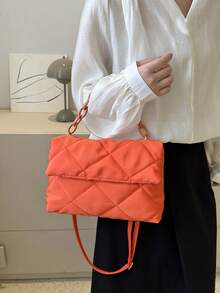 Orange Simple And Fashionable Shoulder Crossbody Bag - Yellow - View 5