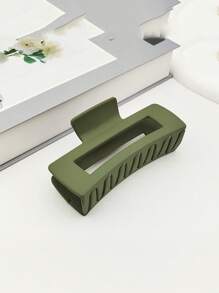 4入組女士霧面方形髮夾,帶有防滑大爪,適用於厚髮、中髮和薄髮