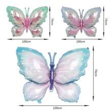 3pcs Butterfly Shaped Balloons,