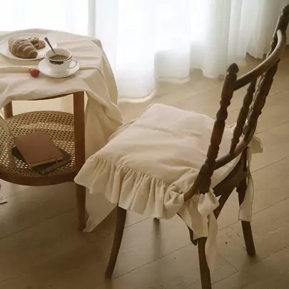 純色簡約風格辦公室和家庭坐墊套