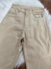 Women Jeans - Màu be - Xem 2