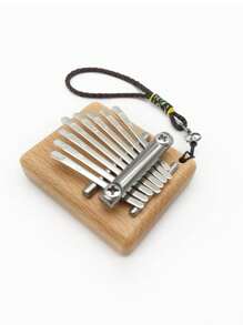 1入組8音阶拇指琴,迷你手指琴,由橡木製成,易於演奏的樂器 - 8音四方迷你拇指琴 - 查看 6