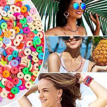 27360pcs Polymer Clay Heishi Beads In 72 Colors (72 Strands), Handmade Loose Disc Round Spacer Beads For Jewelry Making Diy Bracelet Necklace Earrings - Multicolor - View 4