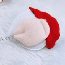 1 Pièce Bandeau De Noël En Tissu Non Tissé, Père Noël, Bois De Renne Pour Enfants Et Bandeau Bonnet Père Noël, Decoration De Noël, Pour Noël
