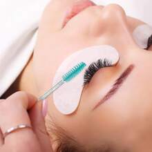 Bộ 100/50 cọ chuốt mi, cọ chuốt mascara (có hộp đựng), cọ chuốt lông mày dùng một lần có thể uốn cong, cọ nối mi, cọ chuốt lông mày, cọ thoa dầu thầu dầu (Không phải tất cả sản phẩm đều có chai) (Có nhiều màu sắc để lựa chọn) - Màu xanh lam - Xem 7