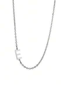 1 件女士不銹鋼首字母項鍊 A-z 大寫字母吊墜生日禮物 - 信件系列 - 查看 45