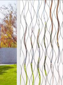 Pellicola per finestre opaca, pellicola privacy per vetri, pellicola per finestre autoadesiva resistente ai raggi UV, copertura opaca per finestre per ufficio, cucina e bagno, adesivi, decorazioni murali, adesivi in vinile per decorazioni domestiche, articoli per decorazioni primaverili per rinnovare la tua casa, adesivi decorativi per feste, regali per compleanni e lauree - Bianco - Visualizzare 2