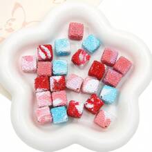 1顆鑲有鑽石粘土散珠,聖誕節手鍊項鍊耳環首飾製作必備