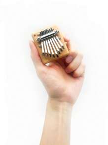 1入組8音阶拇指琴,迷你手指琴,由橡木製成,易於演奏的樂器 - 8音四方迷你拇指琴 - 查看 3