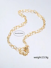 Heart Charm Necklace - Yellow Gold - View 4