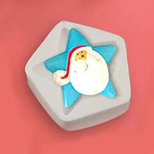 新款聖誕樹與馴鹿矽膠模具搭配星星、雪人、禮物、巧克力、餅乾、蛋糕設計、環氧樹脂模具