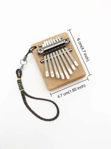 1入組8音阶拇指琴,迷你手指琴,由橡木製成,易於演奏的樂器 - 8音四方迷你拇指琴 - 查看 2