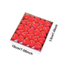 50pcs Red Heart-shaped Romantic Candle Set - Red - View 8