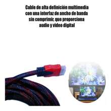 Cable De Video  10 Metros Full HD 1080p para Ps3 Xbox 360 Laptop Pc (10M) - Negro - Ver 3