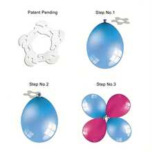 50入組塑料氣球固定環,生日派對創意氣球扣扣,生日慶典訂婚婚禮氣球裝飾