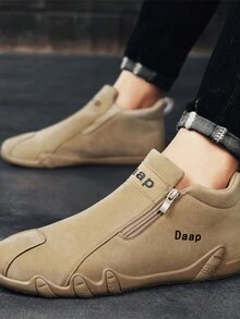 男鞋、工作鞋、踝靴、软底休闲鞋、运动鞋 - 杏色 - 查看 3