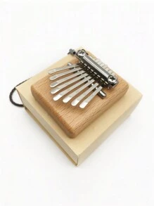 1入組8音阶拇指琴,迷你手指琴,由橡木製成,易於演奏的樂器 - 8音四方迷你拇指琴 - 查看 9