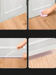 2pcs Door & Window Sealing Strip Insect-proofing, Soundproofing, Insulation Weatherstrip (5m) - White - View 6