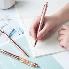 8pcs Rose Gold Ballpoint Pens - Rose Gold - View 3