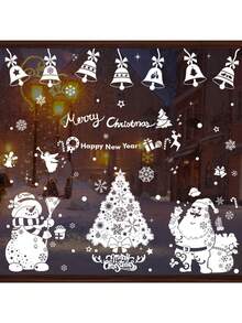 聖誕節diy手工藝品,鈴鹿,雪人聖誕貼紙,聖誕購物中心門窗貼紙