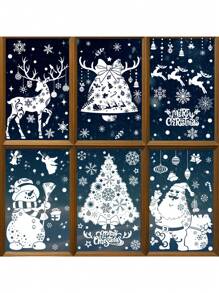 聖誕節diy手工藝品,鈴鹿,雪人聖誕貼紙,聖誕購物中心門窗貼紙