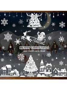 聖誕節diy手工藝品,鈴鹿,雪人聖誕貼紙,聖誕購物中心門窗貼紙