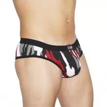 Mini cachetero Cachetero Rex  De Hombre Cómodo Suave Sexy, Algodón  Cronos Underwear. - Rojo - Ver 1