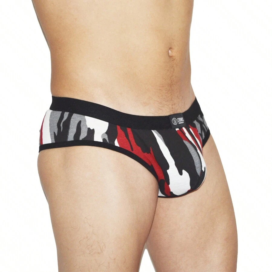 Mini cachetero Cachetero Rex  De Hombre Cómodo Suave Sexy, Algodón  Cronos Underwear. - Rojo - Ver 1